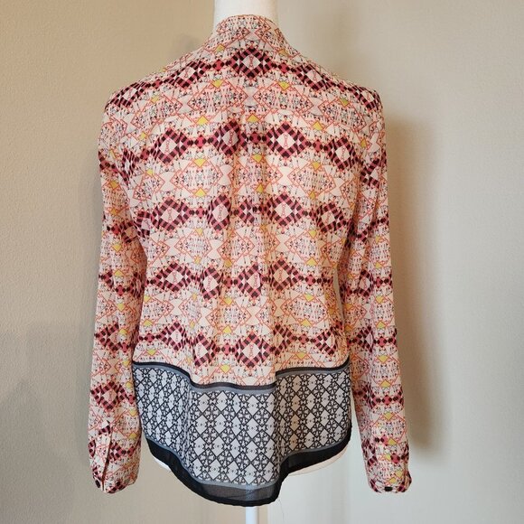 ANTHROPLOGIE HD IN PARS KAVERI HENLEY BLOUSE - EUC - SIZE 0/P (See Measu… - Picture 4 of 11